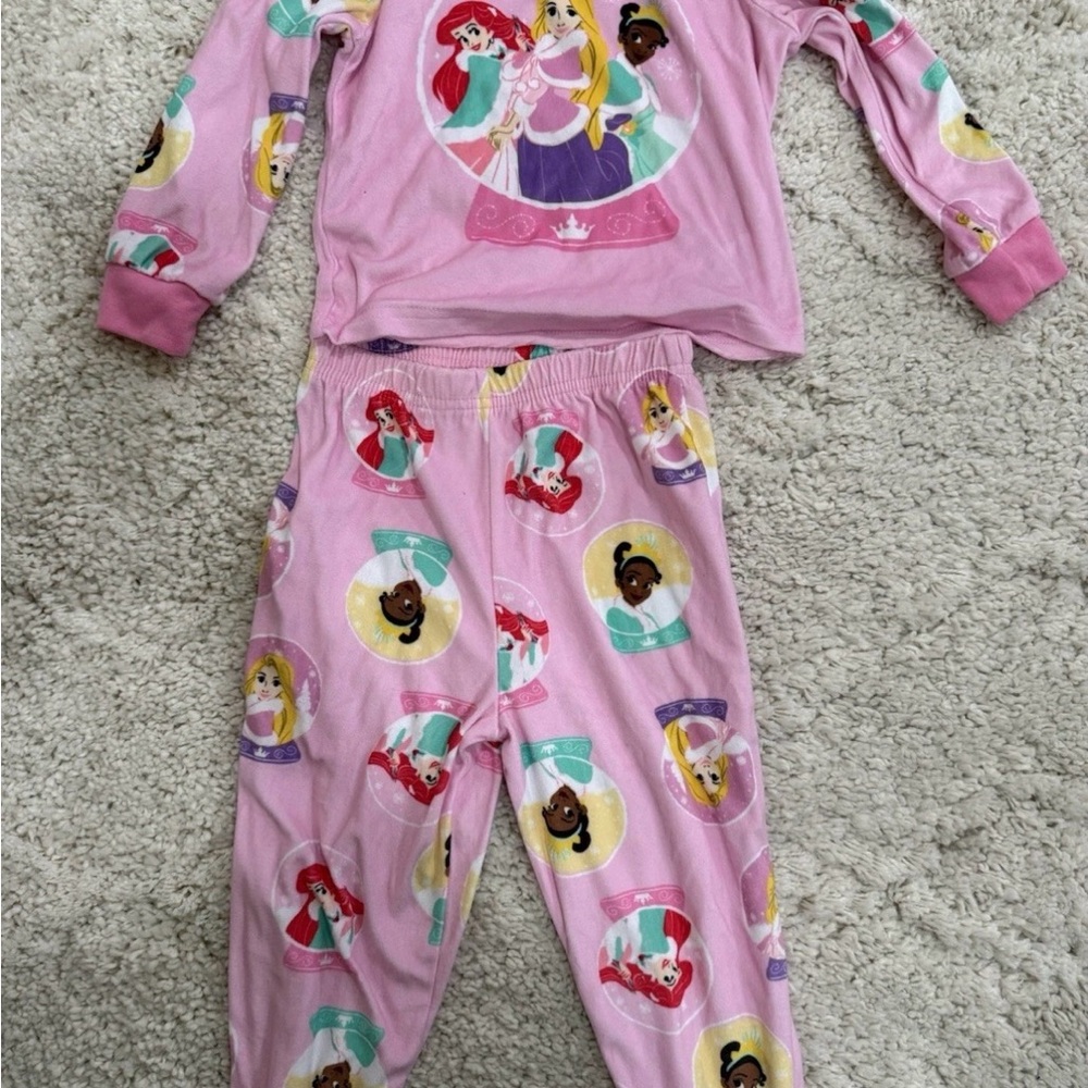 Disney Princess Pink Pajama Set for Kids